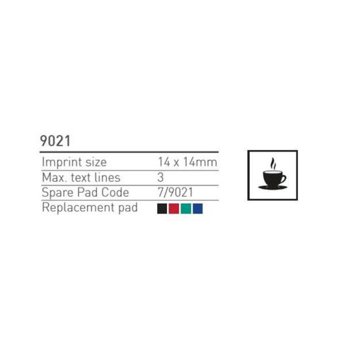 Picture of CUSTOMISED RUBBER STAMP 9021 14X14MM